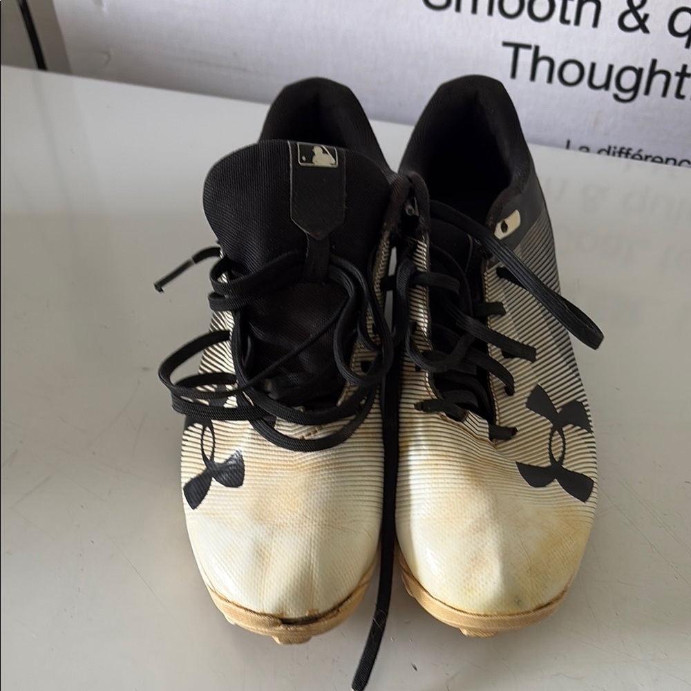 Under Armour Black and White Athletic Shoes